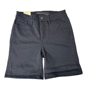 Parasuco Women’s Dark Grey Mid-Rise Jean Shorts | Size 6